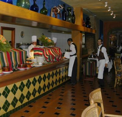 Agave Restaurante servers' station