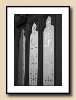 Cathedral Etched Doors