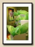 Green (tissue in boxes)