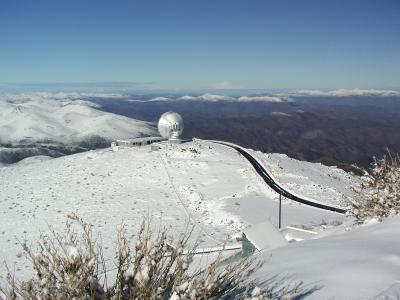 view to the south and Sest submillimeter telescope