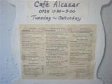 Cafe Alcazar Menu