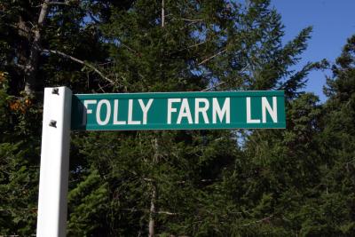 Folly Farm Sign