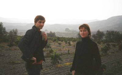 Sascha and Rita, on a walk in the valle de lecrin