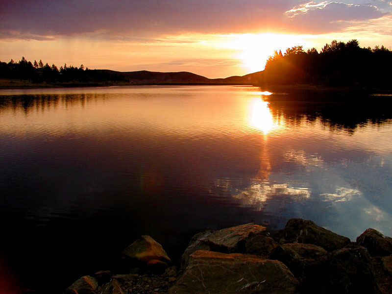 Sunrise on Cuyumaca Lake