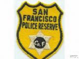 rare reserve police patch notice the 6 point star
