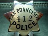 rare albert samuels jewelers sfpd badge