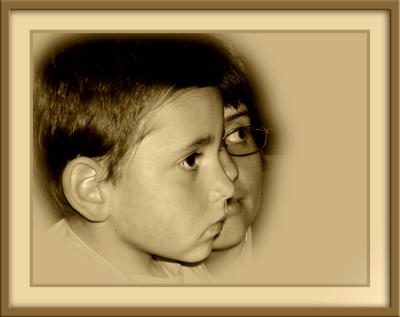 FLORIAN ET SA MAMAN BEATRICE.