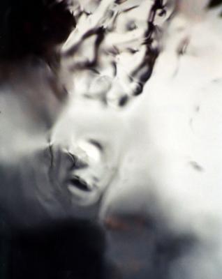 face in the water