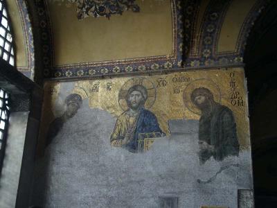Deisis Mosaique at Hagia Sophia