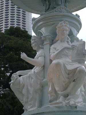 Fountain near the Padang