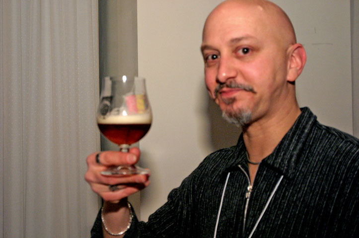 BURPer Scott Schabilon samples a homebrew.