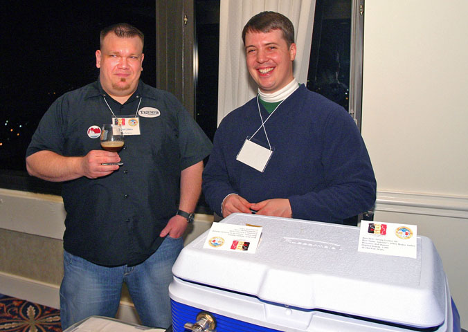 Homebrewers Phil Sides and Rob Hansen