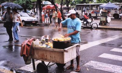 Corn cooking in Fortaleza