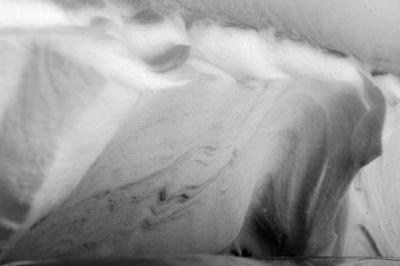 snow drift sculptued by wind