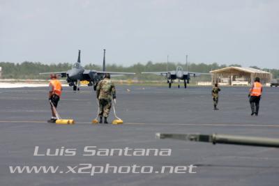 2 F-15's Taxiing in