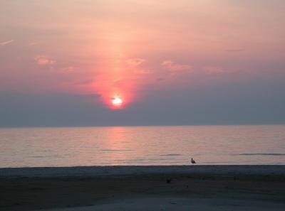 Sunset on the beach