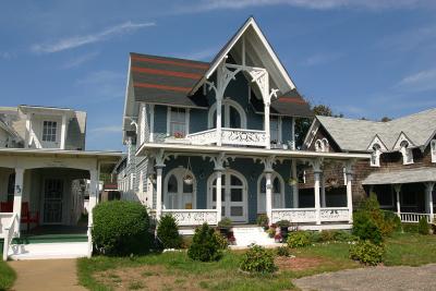 One of the many ginger bread houses in Oak Bluffs, Martha's Vineyard, Mass.
