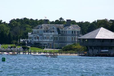 The home of Ernie Boch, New England car dealer, on the harbor in Edgartown.