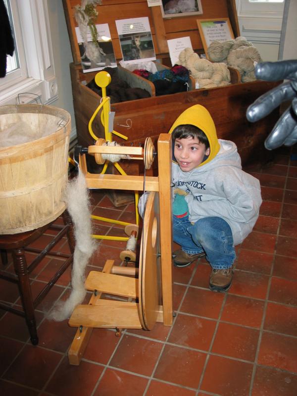 Joncarlo with Spinning wheel