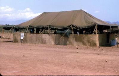 Handlers tent in kennel area Phan Rang 1966 35th SPS