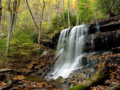 waterfall on Cox Camp Creek