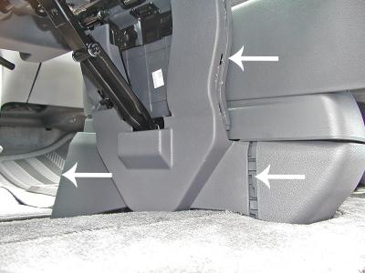 Front Seat Tray Removal