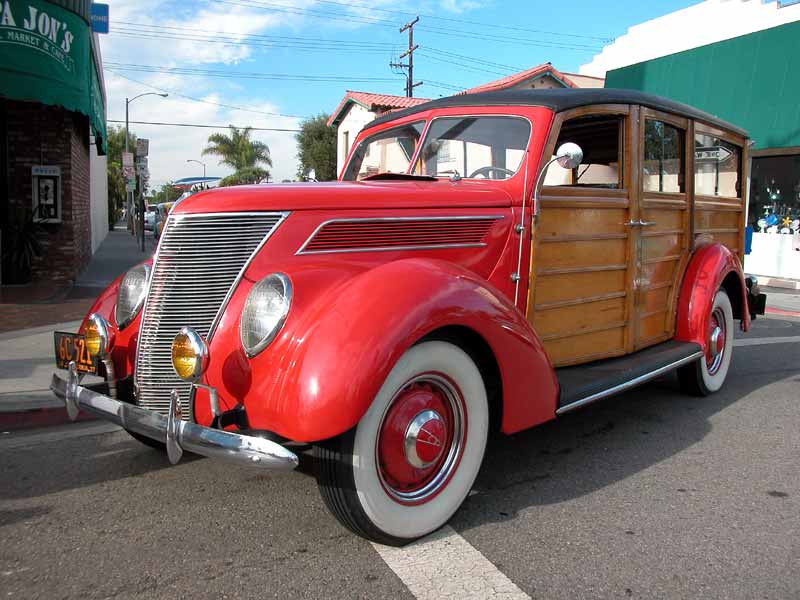 1937 Ford Woodie - Belmont Shore Car Show 2002