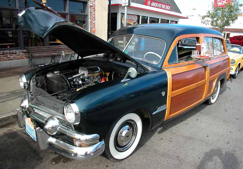 1951 Ford Woodie (Country Squire) - Belmont Shore Car Show 2002
