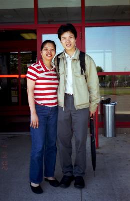 Xu Zhu with Nita, 14 Jul 2002