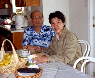 Xu Zhu with Y.C., 14 Jul 2002