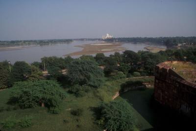 View of the Taj Mahal from the Red Fort