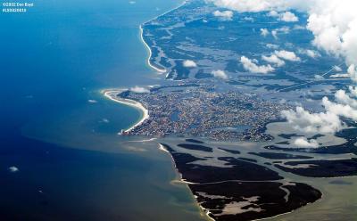 Coastline of Southwest Florida along the Gulf of Mexico aerial photo