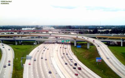 I-95 and I-595 interchange at Ft. Lauderdale, FL