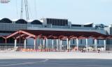 2003 - Cruise ship baggage shed construction east of Concourse H aviation stock photo #2968