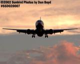American Airlines B737-823 sunset aviation stock photo #SSD020007