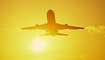 L1011 takeoff sunset aviation stock photo #SS0110