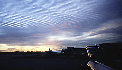Airport sunset aviation stock photo #SS7703