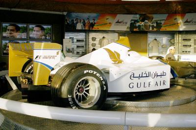 Gulf Air sponsored car for the Bahrain Grand Prix