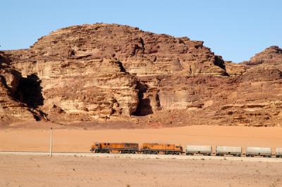 Railroad in Wadi Rum
