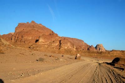 Dirt road in Wadi Rum