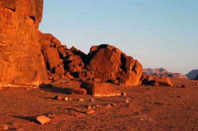 Wadi Rum at sunset