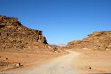 Dirt road in Wadi Rum