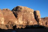 Mountains overlooking Wadi Rum Village