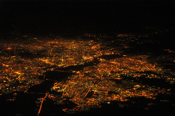Delhi, India, at night
