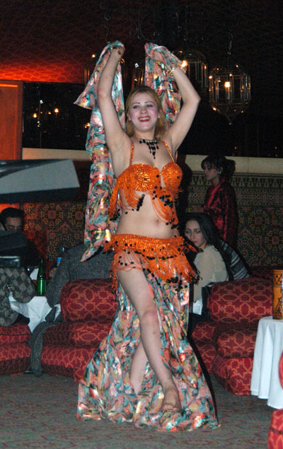 Belly dancer at the Casablanca Hyatt