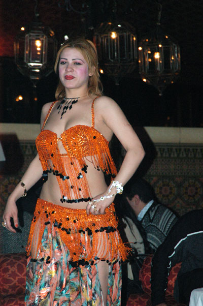 Belly dancer at the Casablanca Hyatt