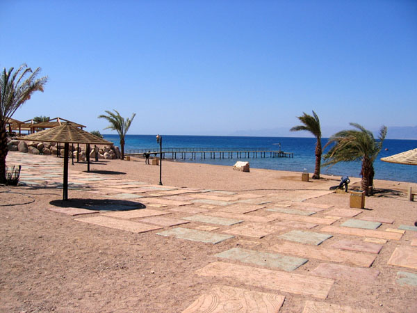Beach and jetty at Aqaba Marine Park