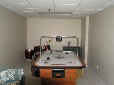 lower level rec room right side