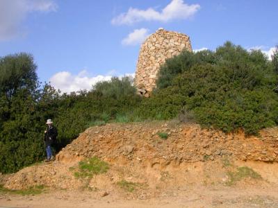 The nuraghe from across the road
