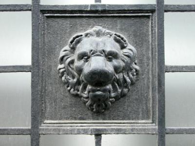 Lion on grill